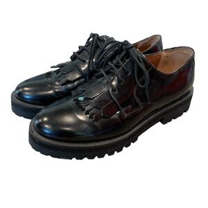 Max & Co Apertura Kilt Lug Sole Lace Up Loafers